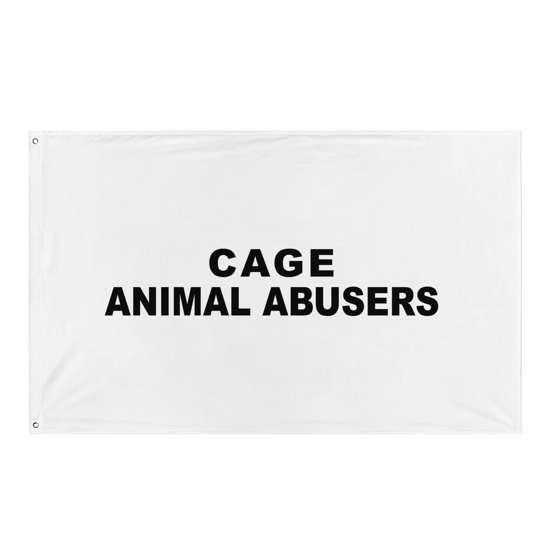 Cage Animal Abusers Flag