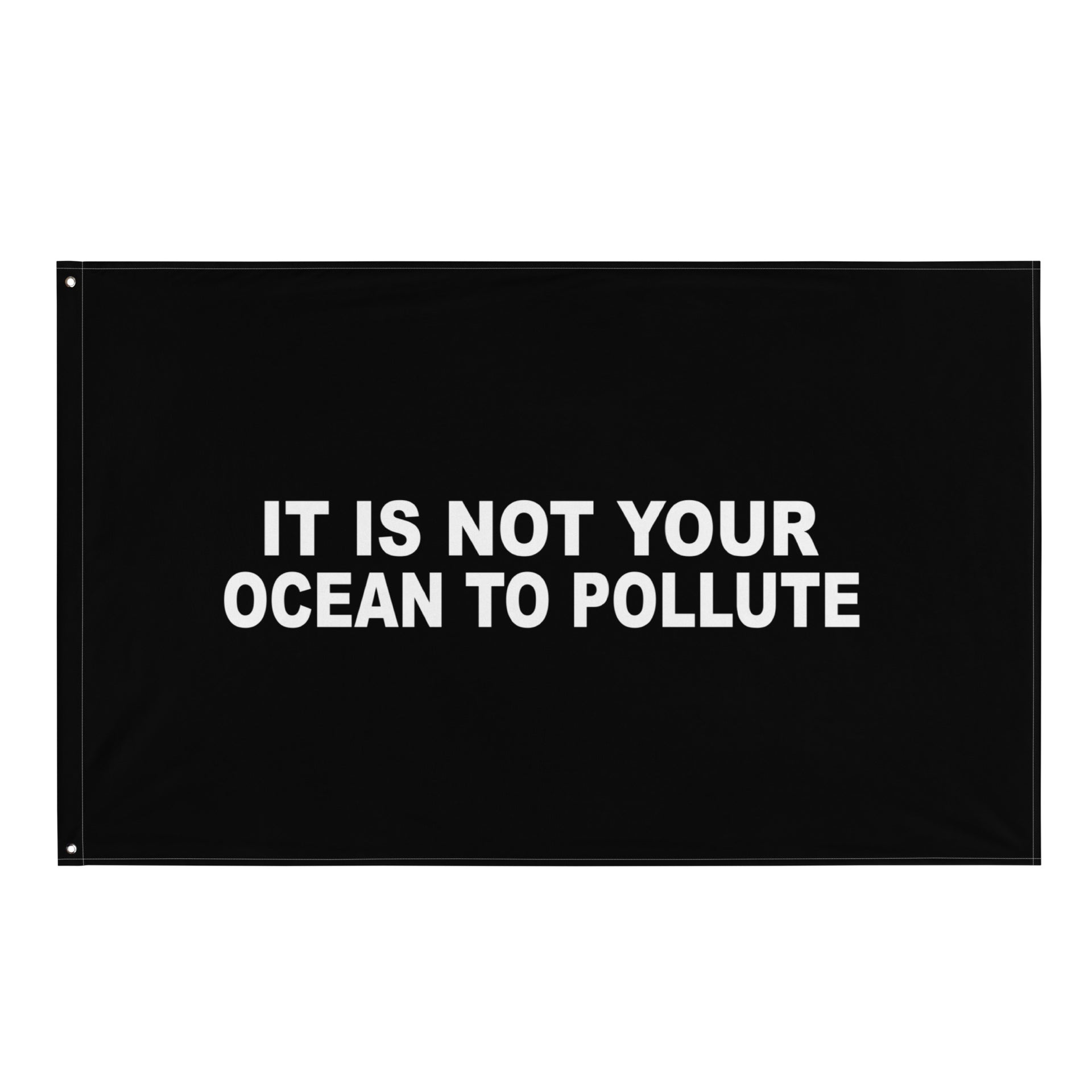 Ocean To Pollute Flag