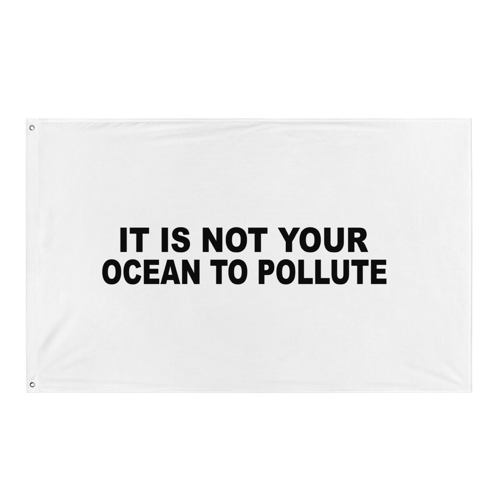 Ocean To Pollute Flag