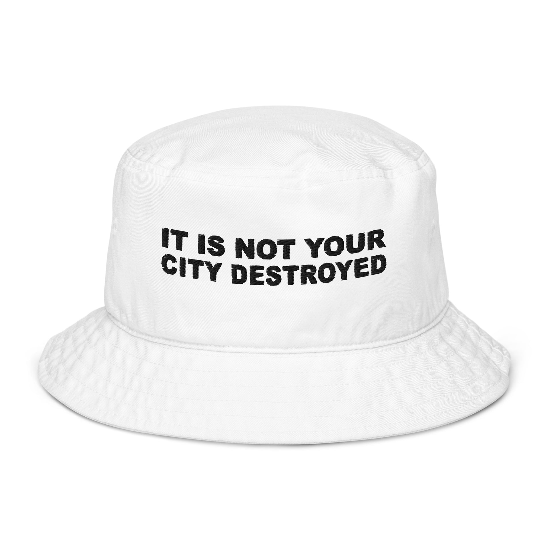 City Destroyed Organic bucket hat