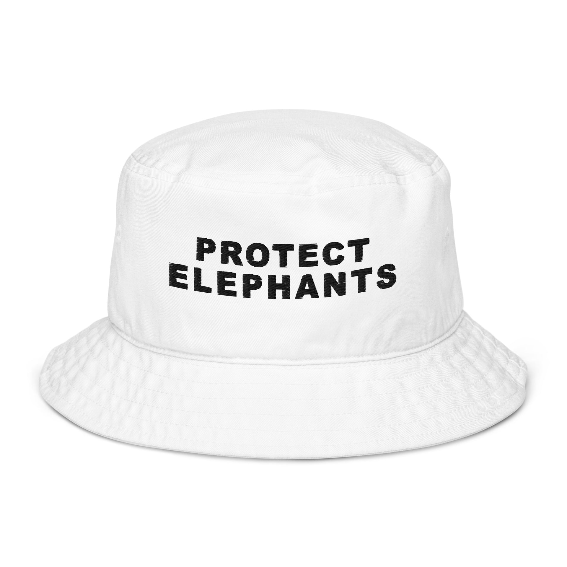 Protect Elephants Organic bucket hat