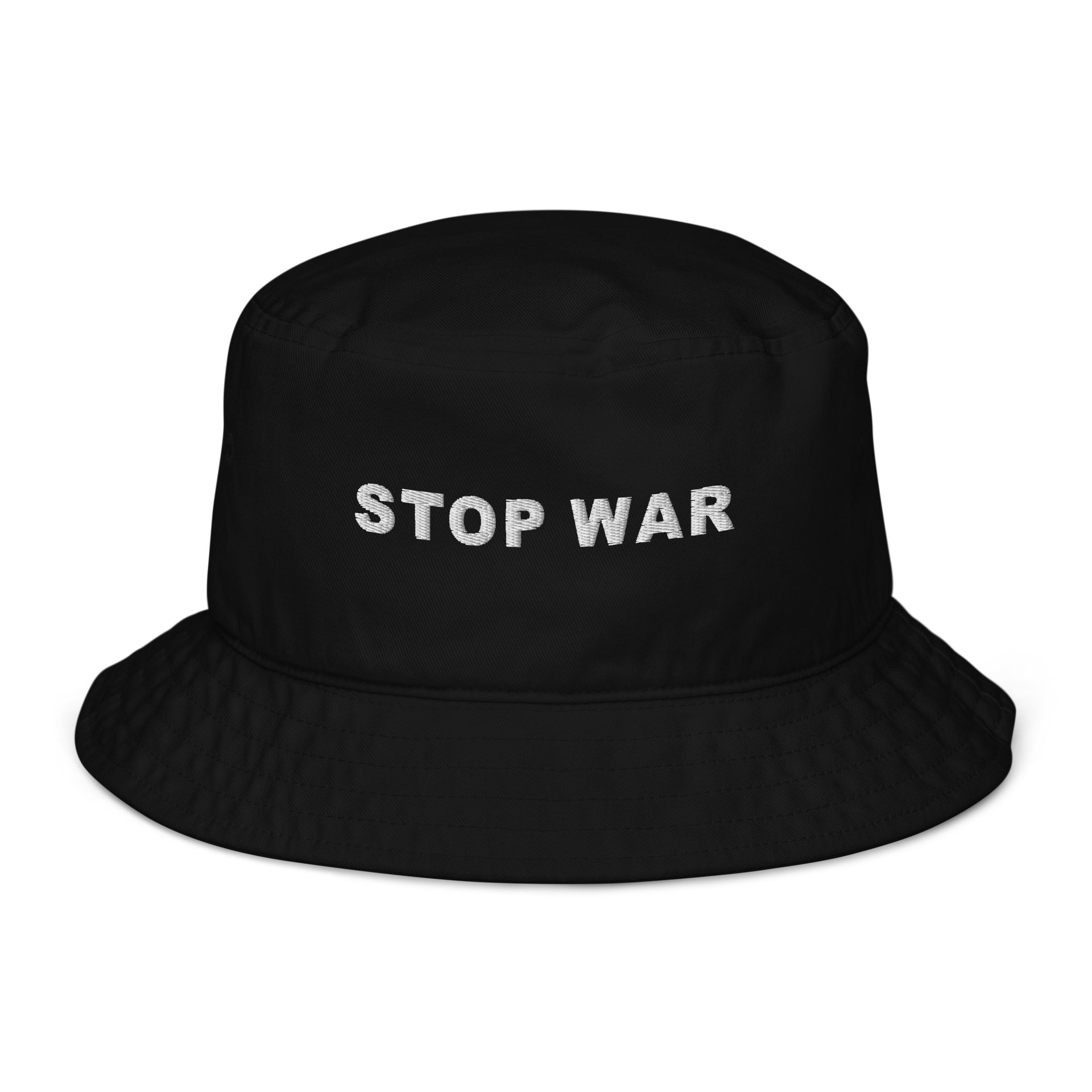 Stop War Organic bucket hat