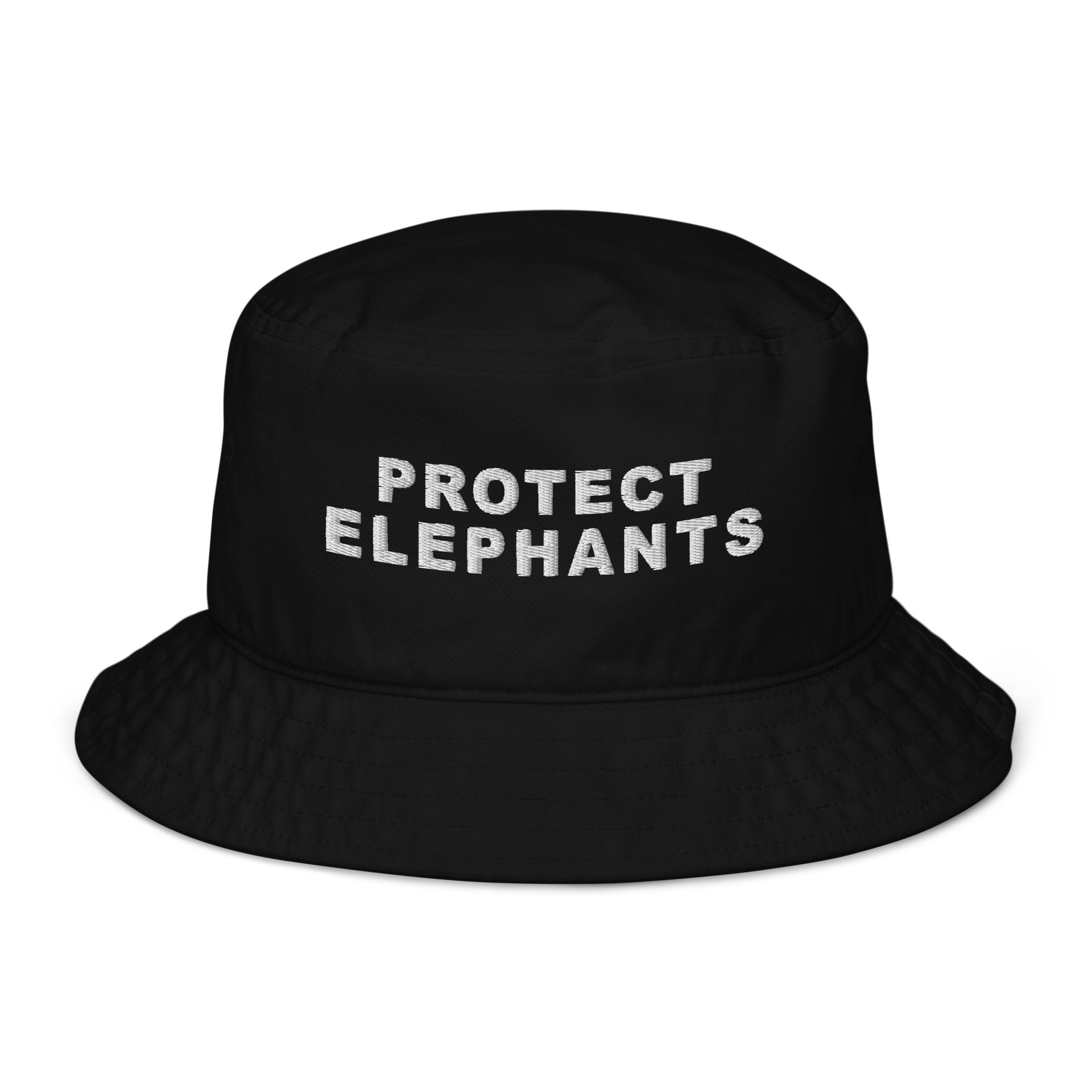 Protect Elephants Organic bucket hat