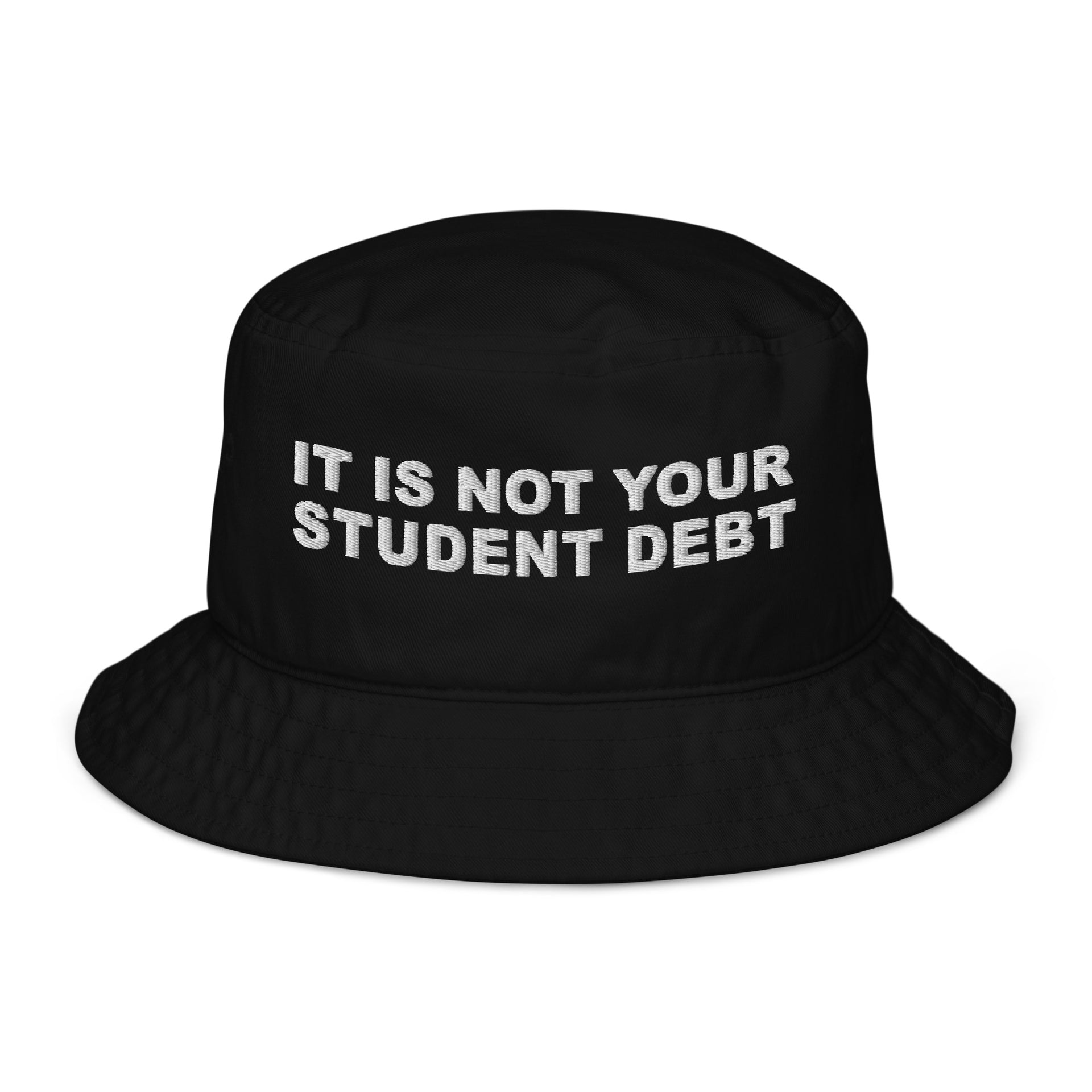 Student Debt Organic bucket hat