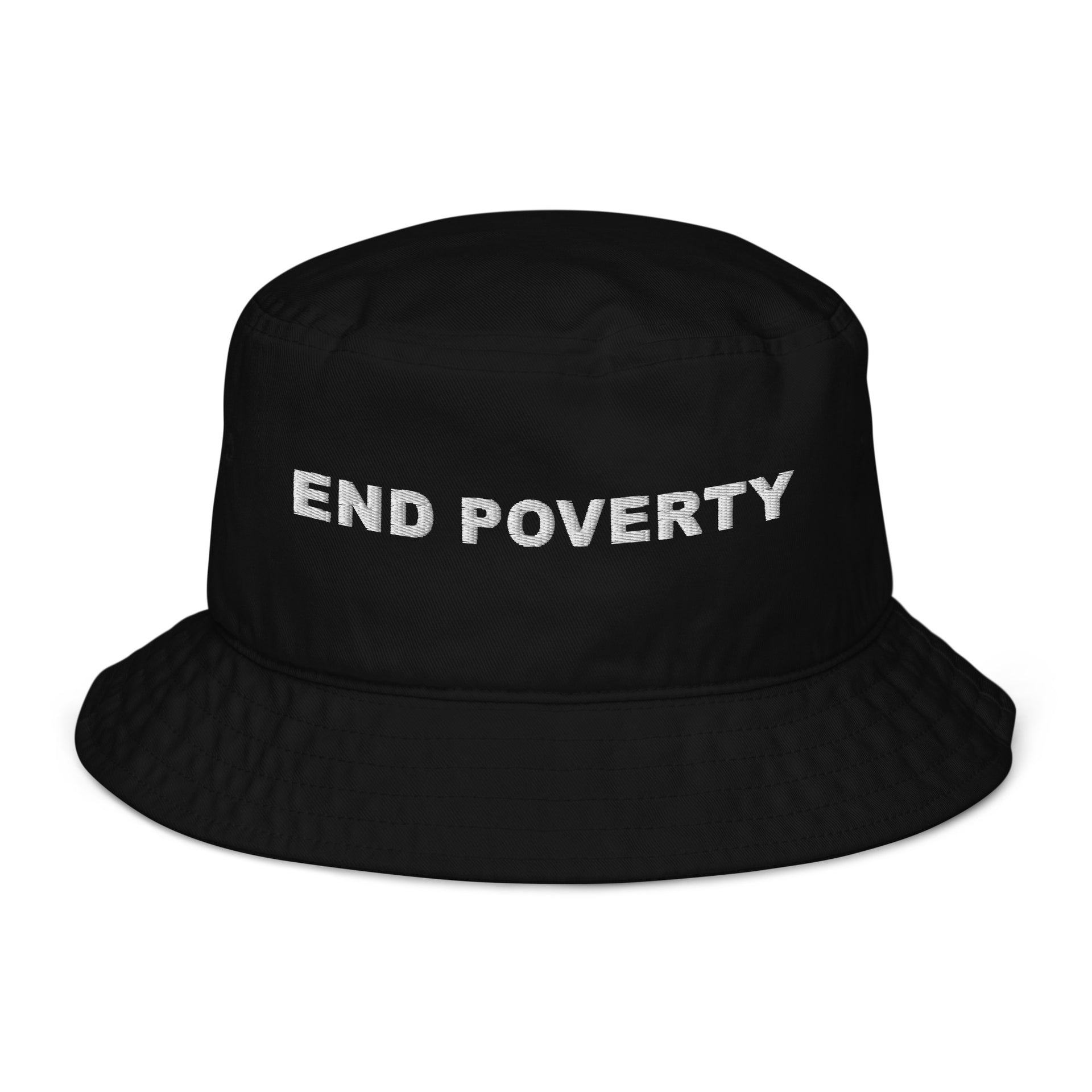 End Poverty Organic bucket hat