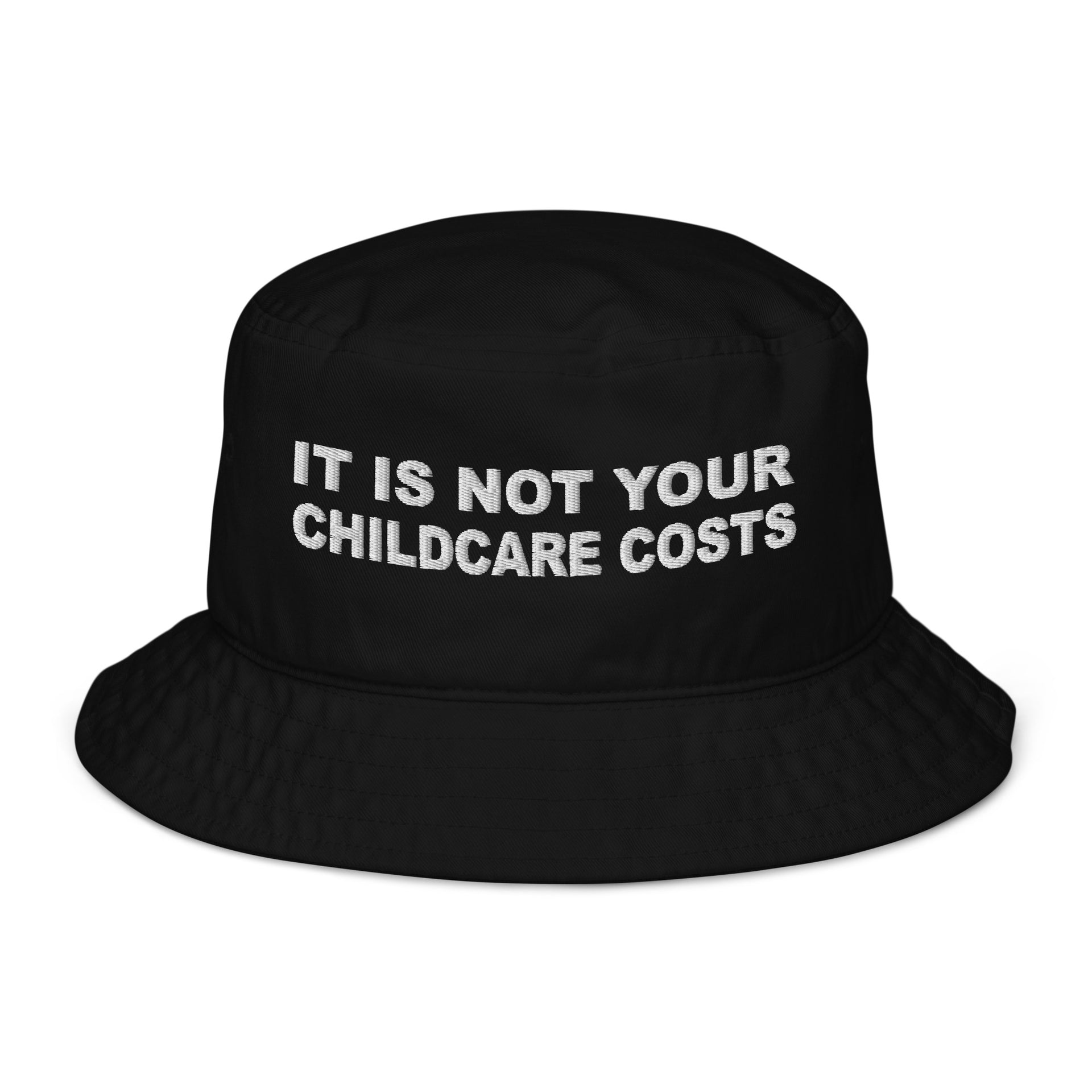 Childcare Costs Organic bucket hat