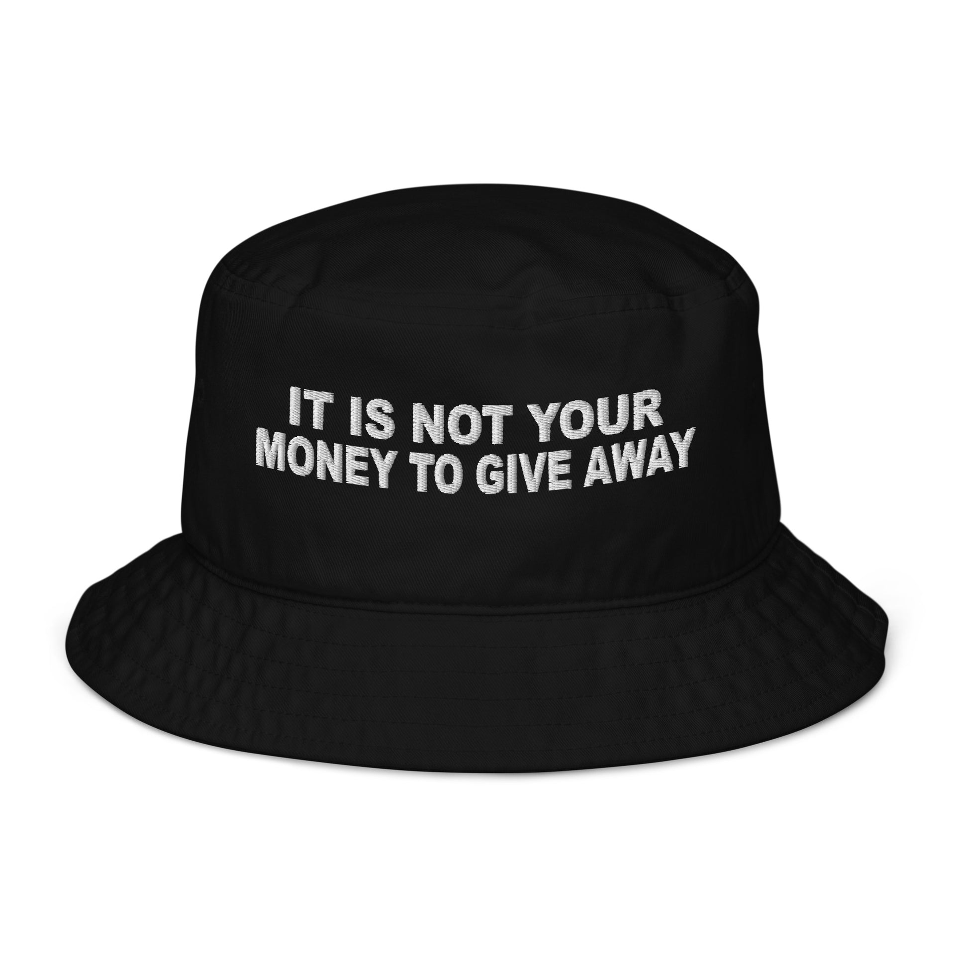 Money To Give Away Organic bucket hat