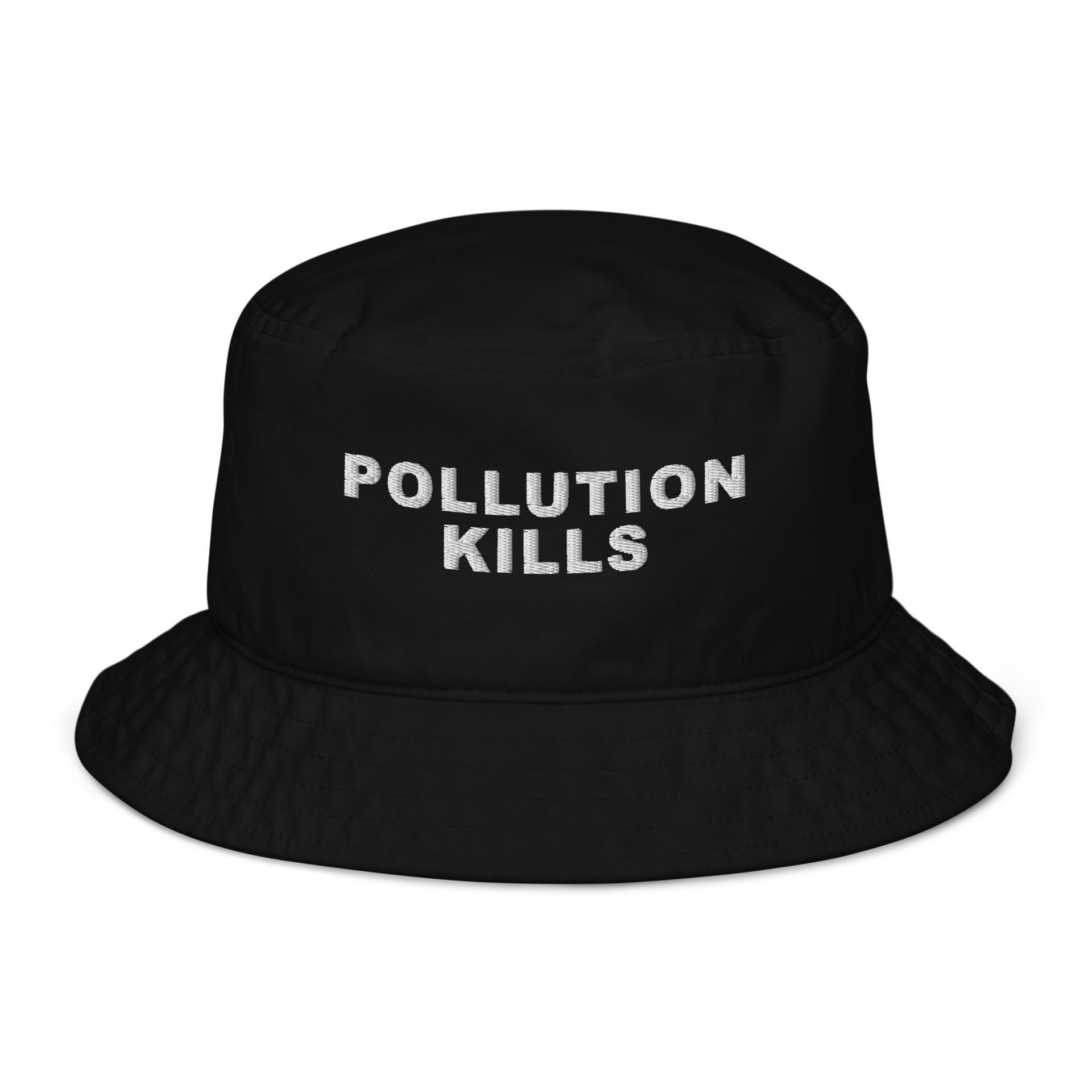 Pollution Kills Organic bucket hat