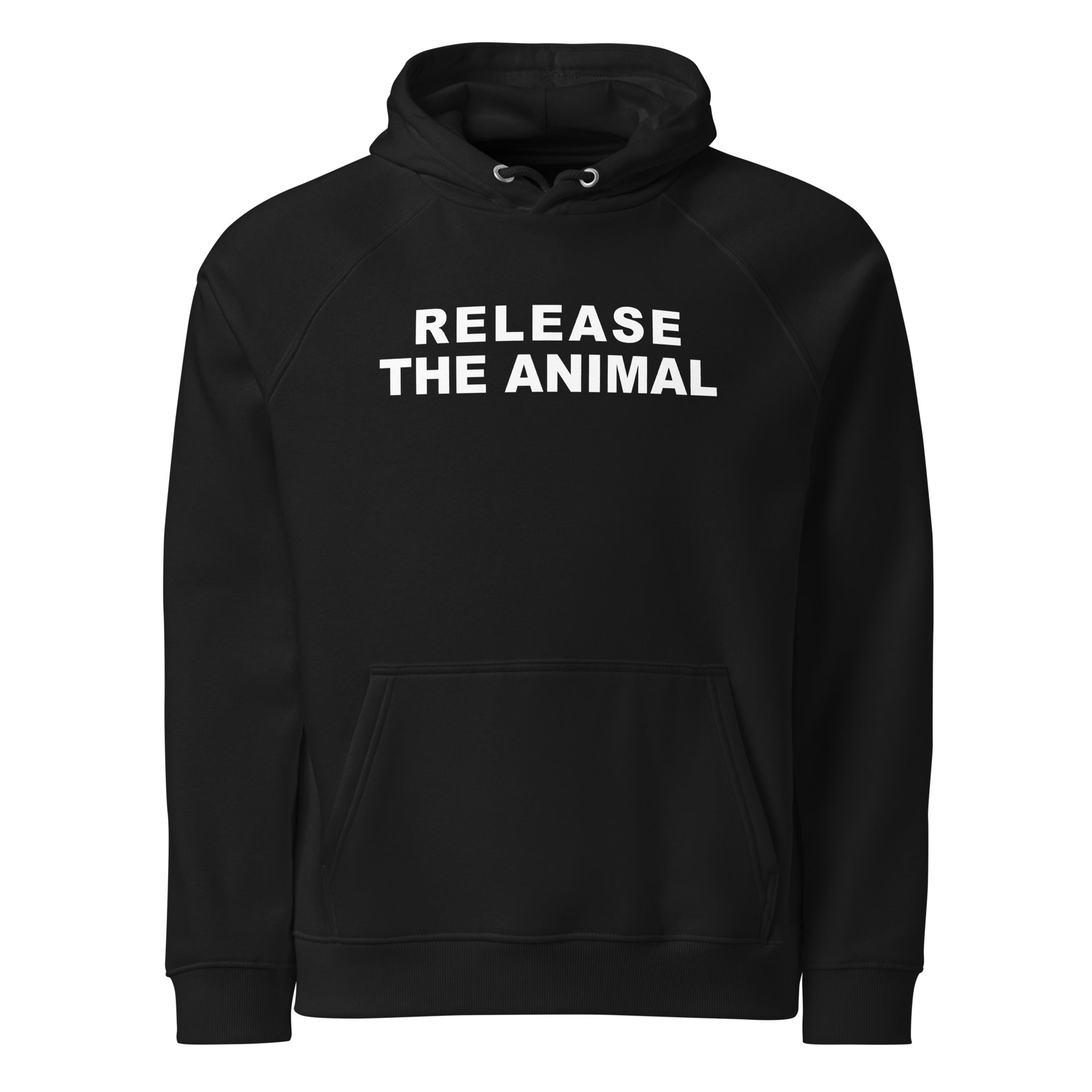 Release the Animal Unisex eco raglan hoodie