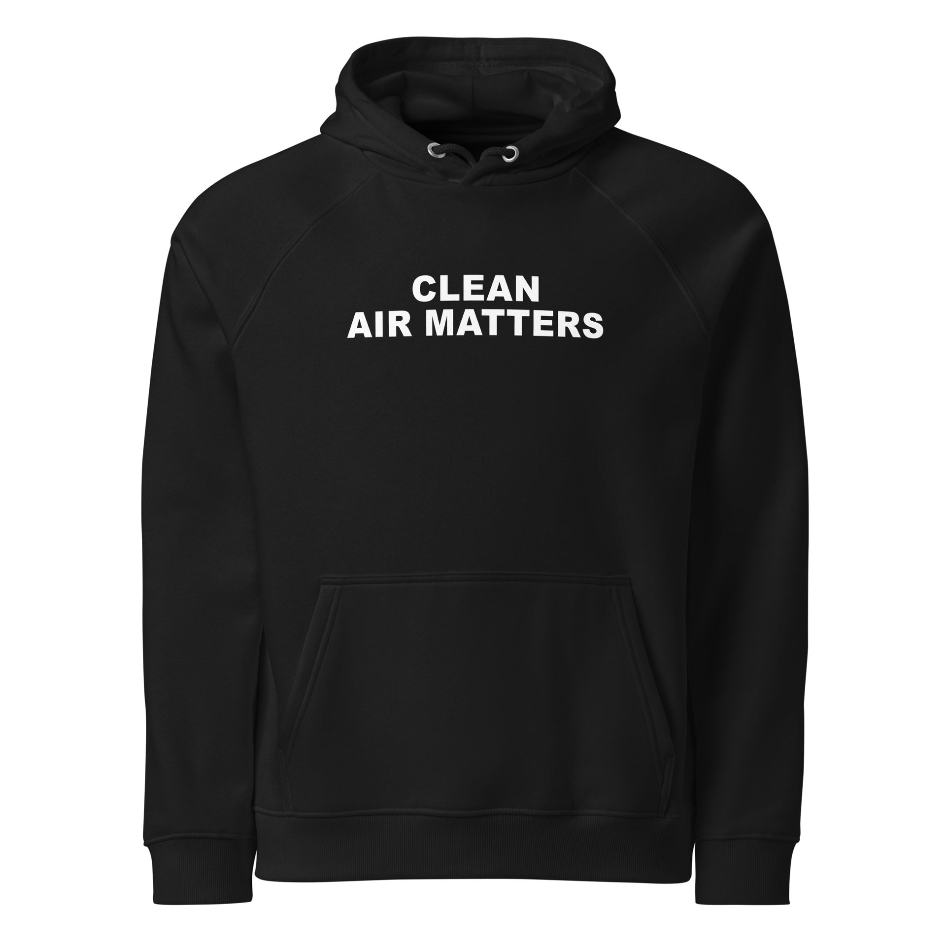 Clean Air Matters Unisex eco raglan hoodie