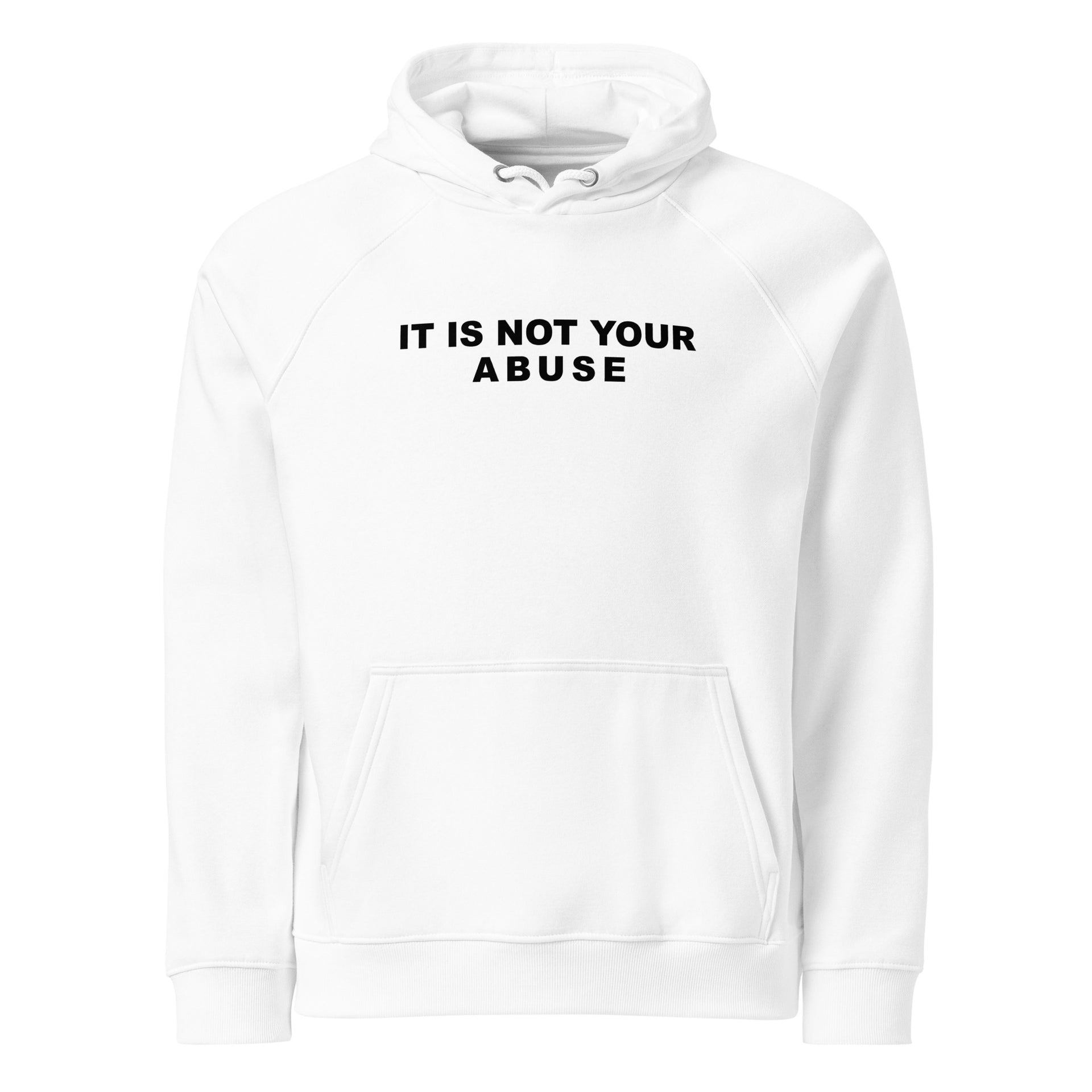 Abuse Unisex eco raglan hoodie