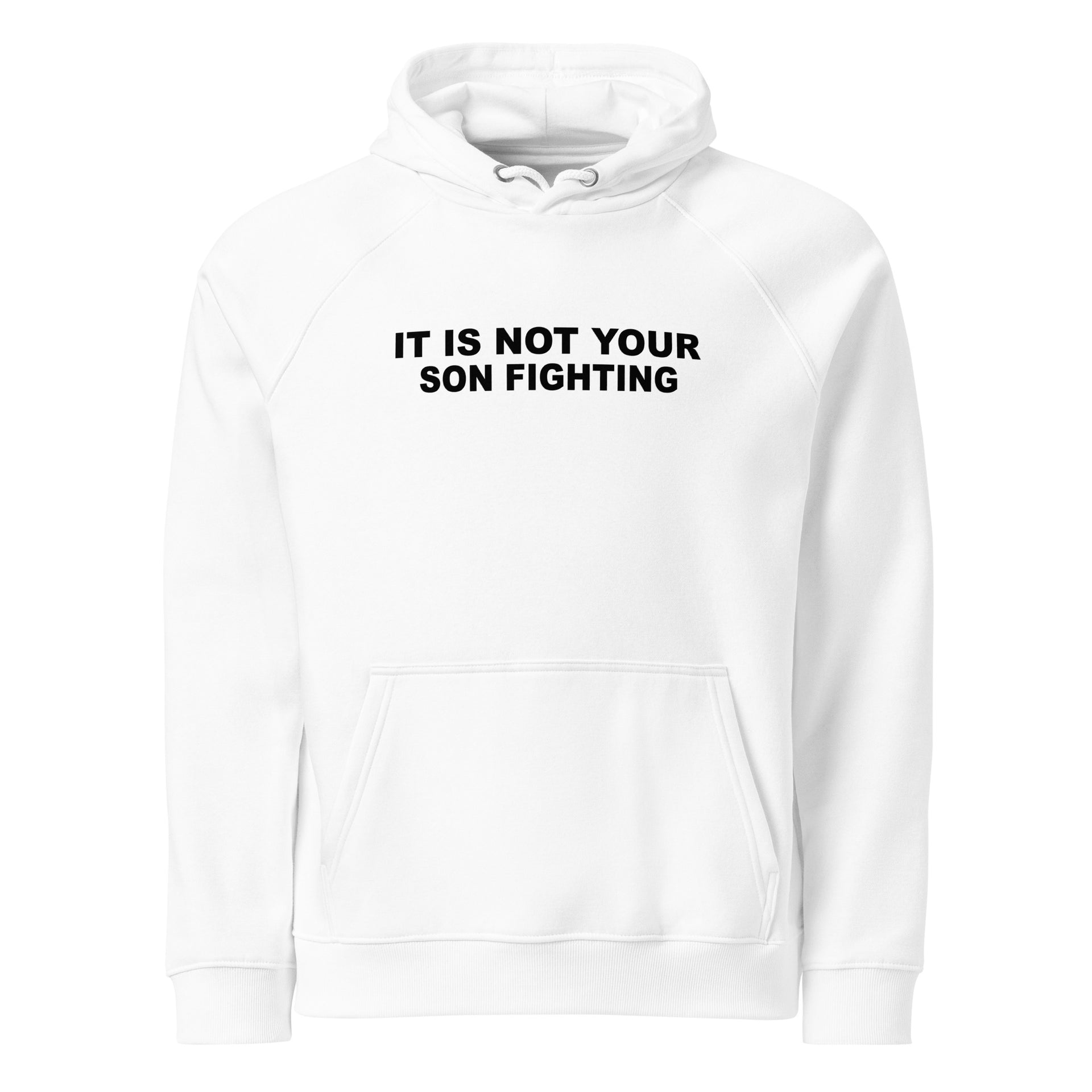 Son Fighting Unisex eco raglan hoodie