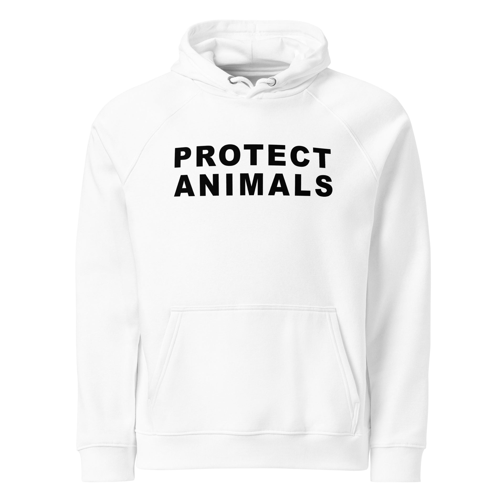 Protect Animals Unisex eco raglan hoodie