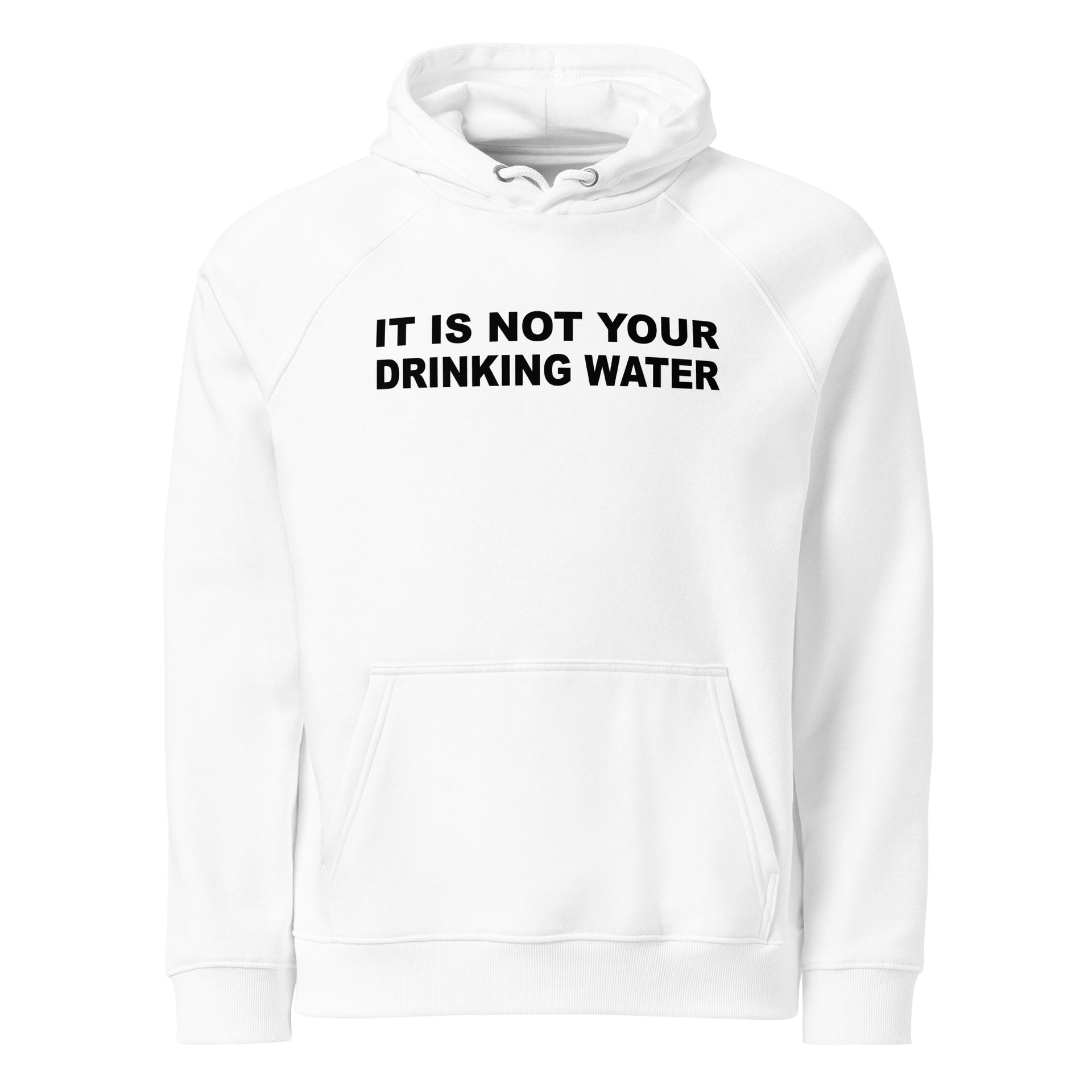 Drinking Water Unisex eco raglan hoodie