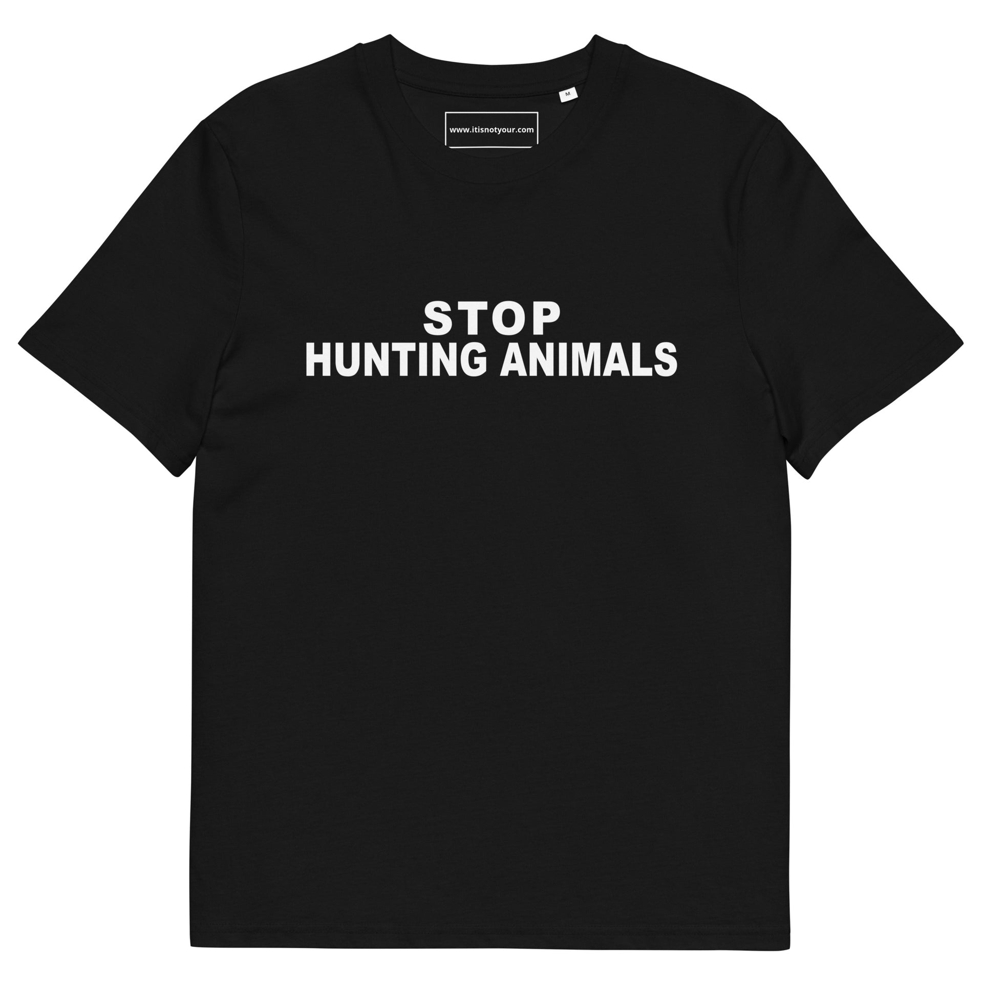 Stop Hunting Animals Unisex organic cotton t-shirt