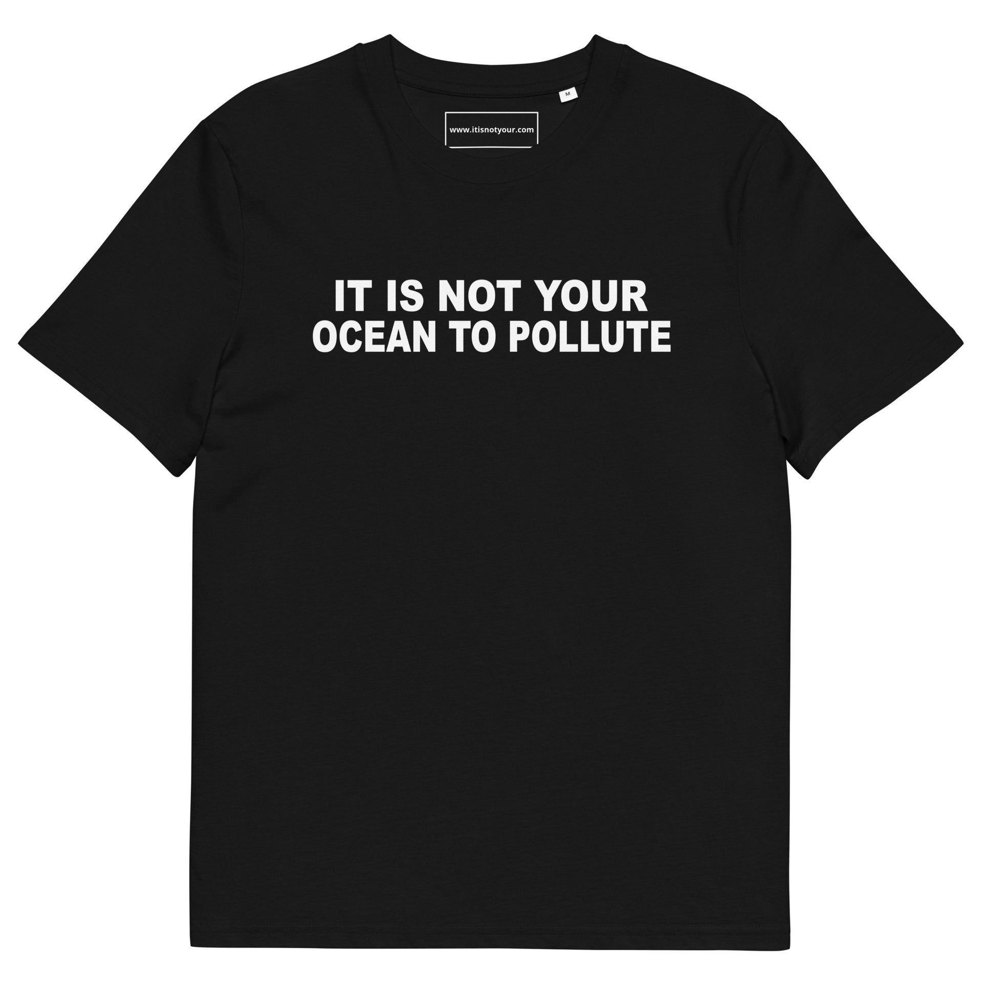 Ocean To Pollute Unisex organic cotton t-shirt