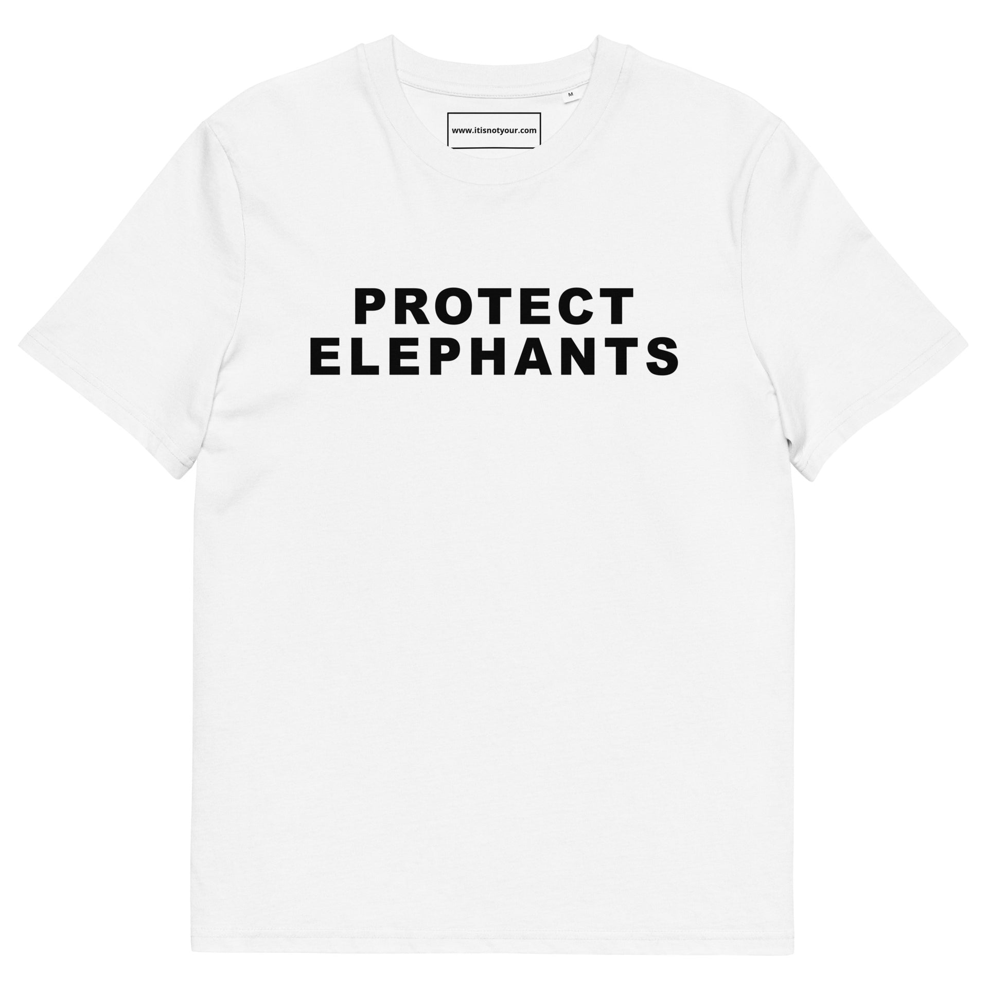 Protect Elephants Unisex organic cotton t-shirt