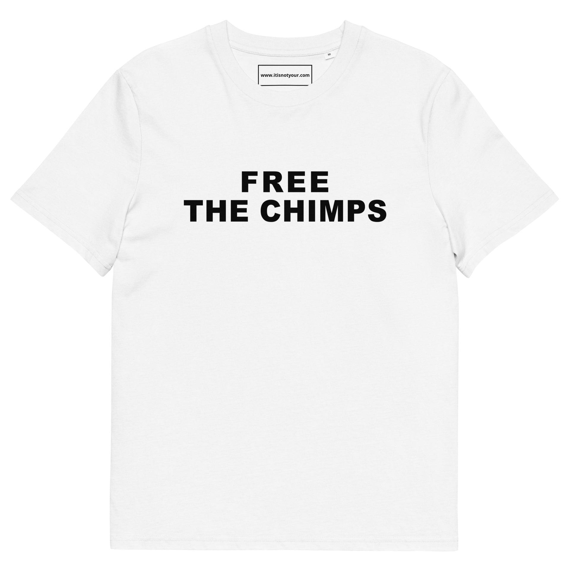 Free The Chimps Unisex organic cotton t-shirt