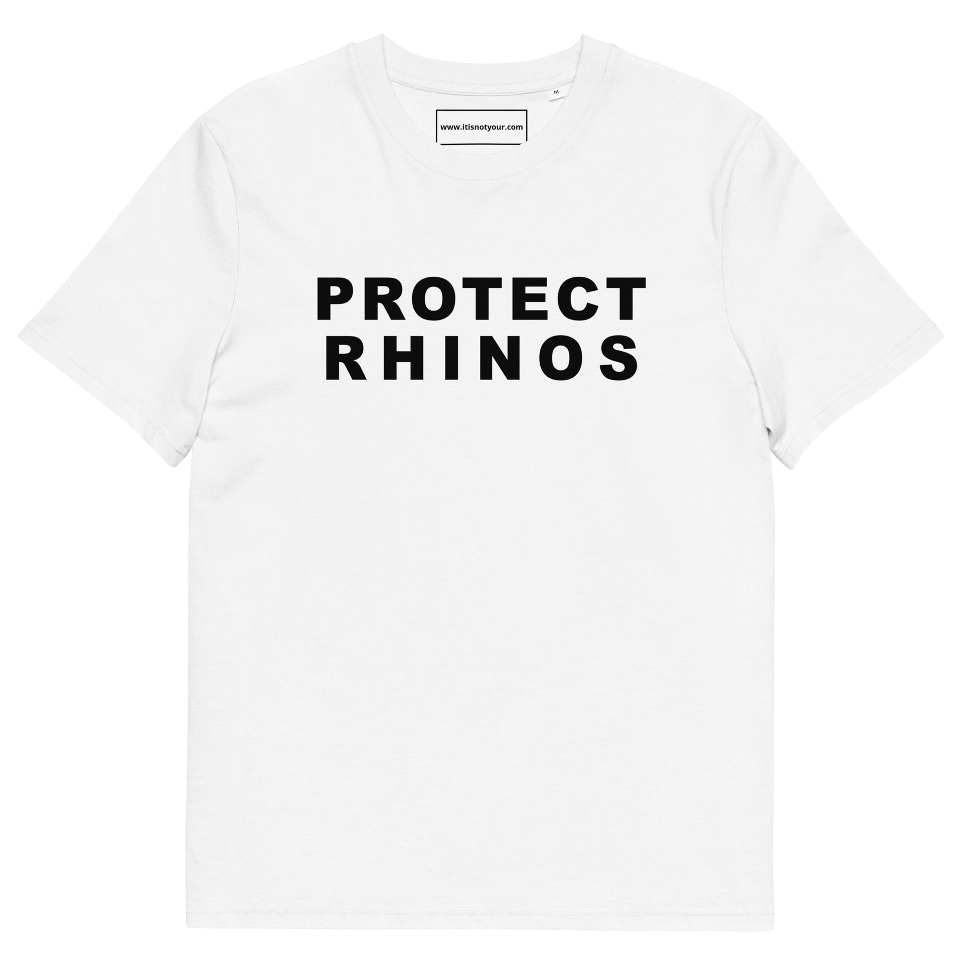 Protect Rhinos Unisex organic cotton t-shirt