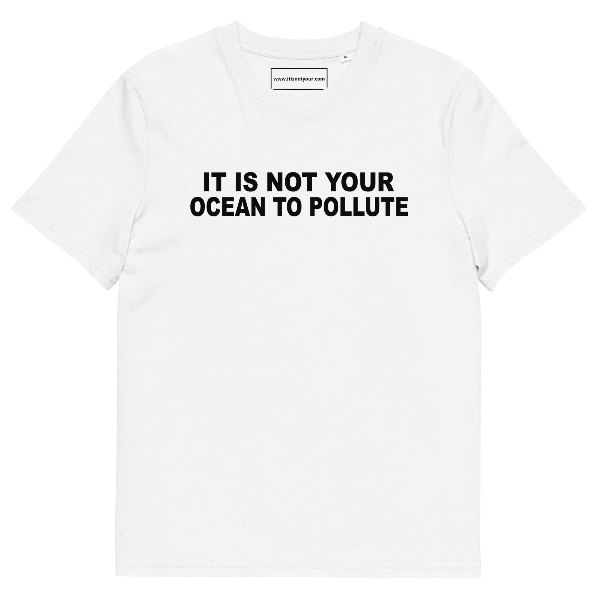 Ocean To Pollute Unisex organic cotton t-shirt