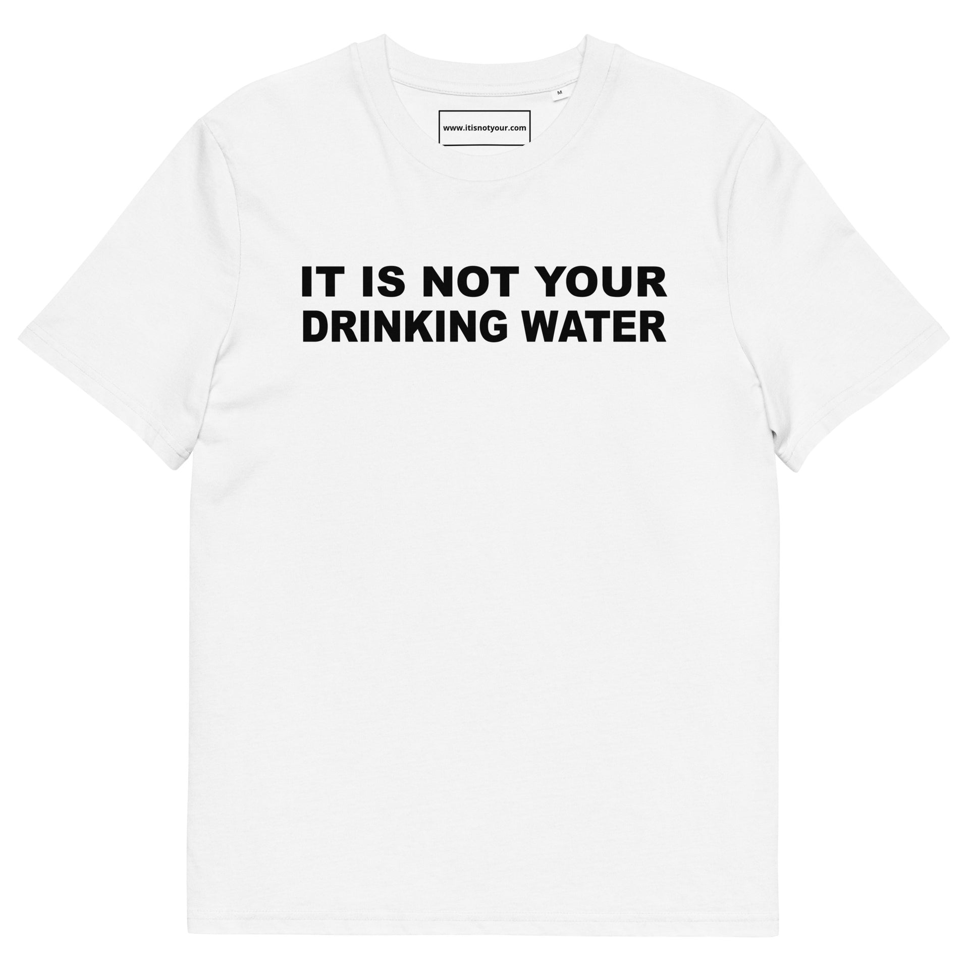 Drinking Water Unisex organic cotton t-shirt