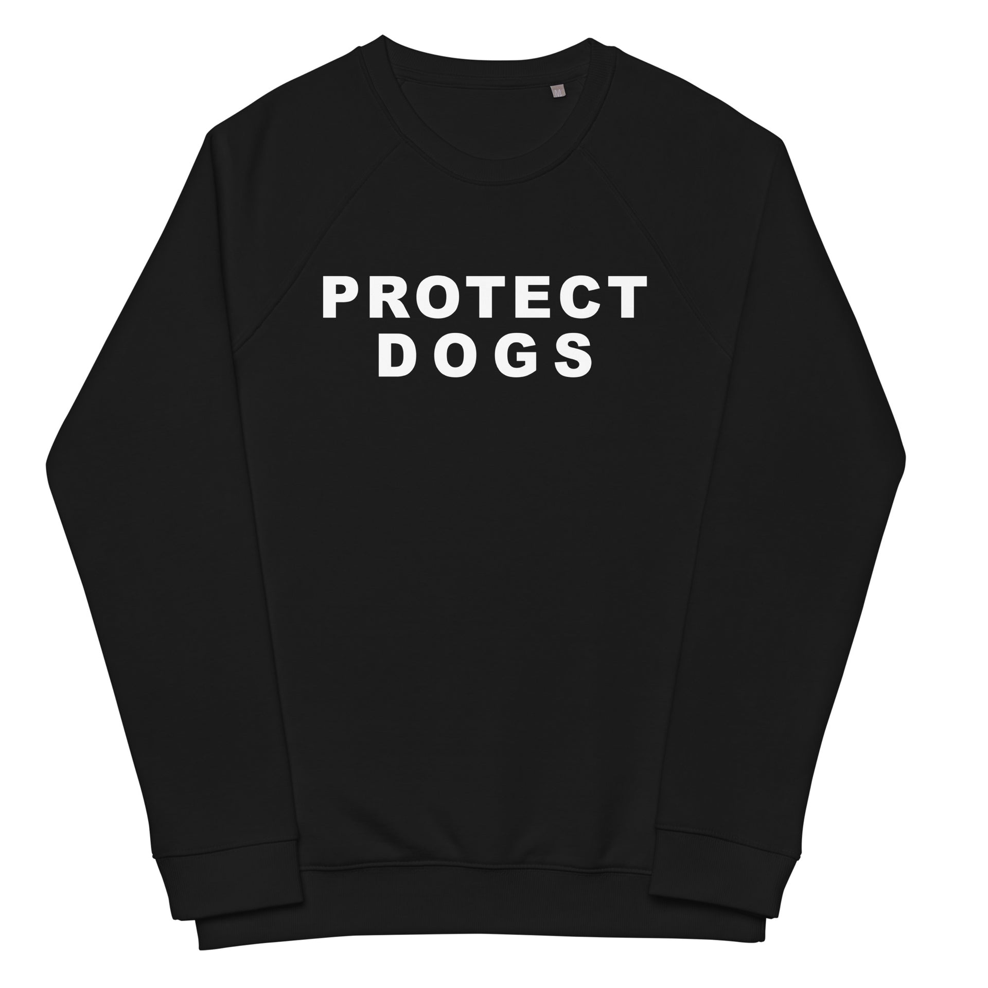 Protect Dogs Unisex organic raglan sweatshirt