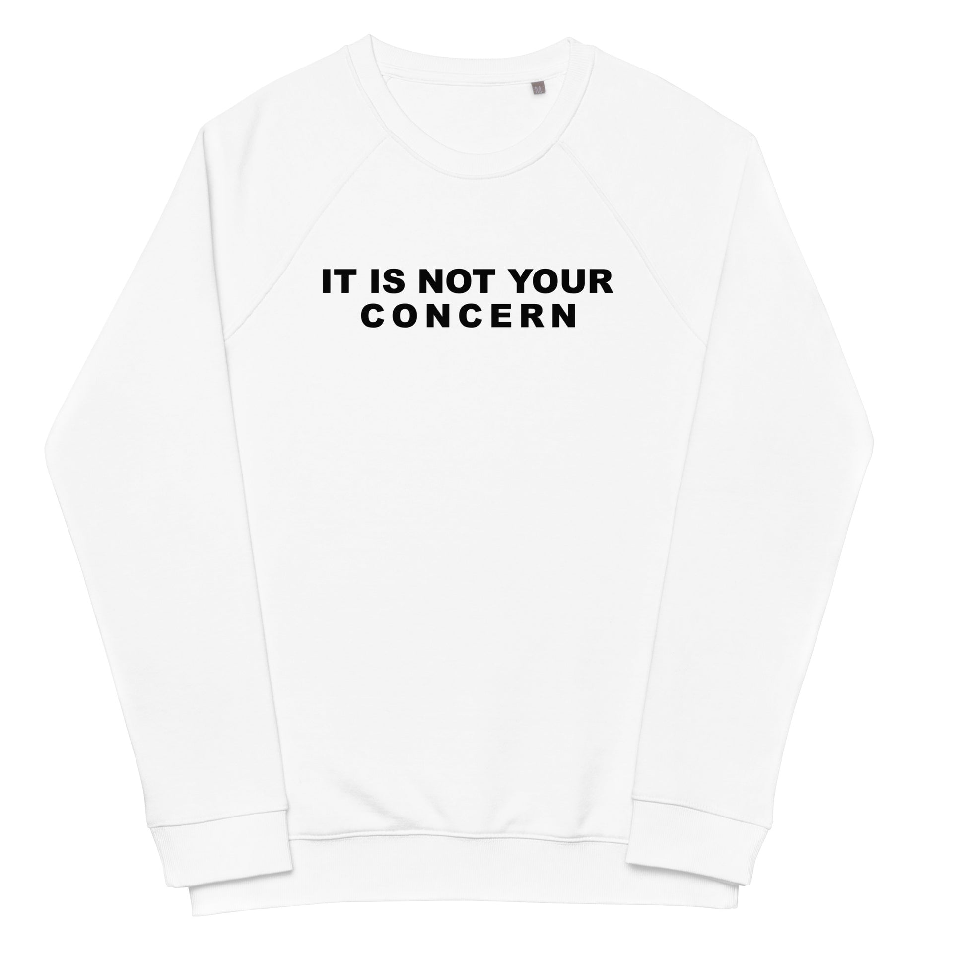 Concern Unisex organic raglan sweatshirt