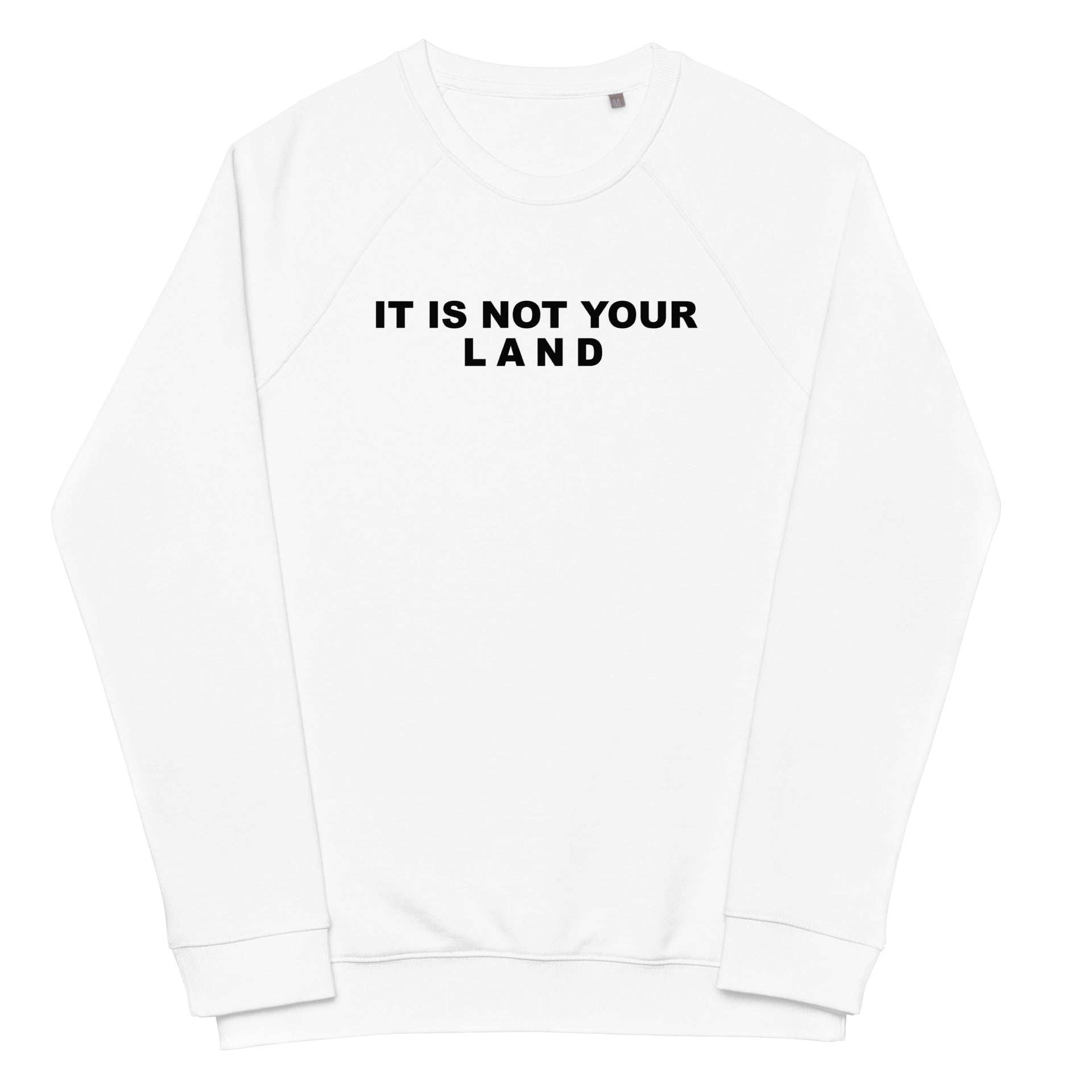 Land Unisex organic raglan sweatshirt