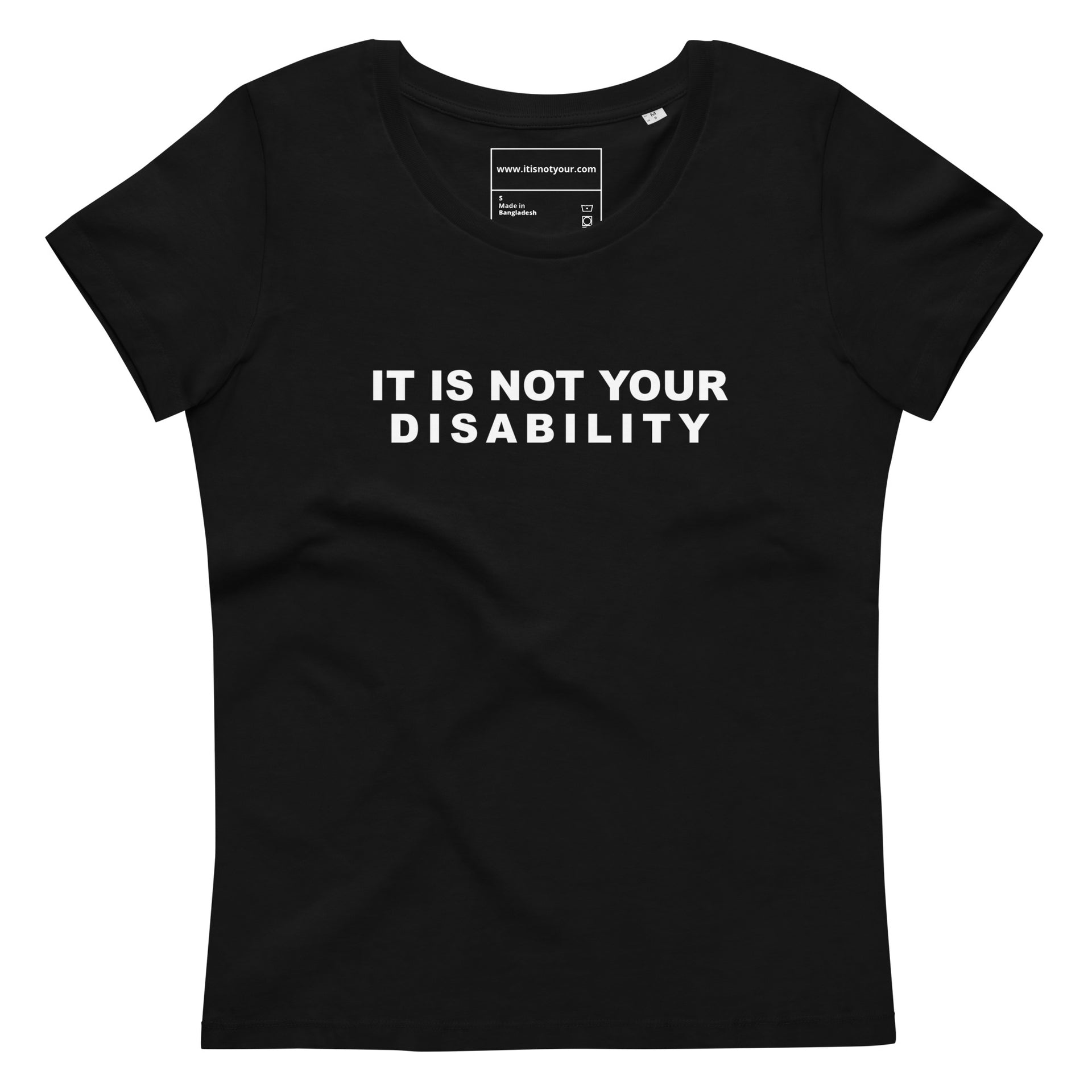 Disability Women's fitted eco tee