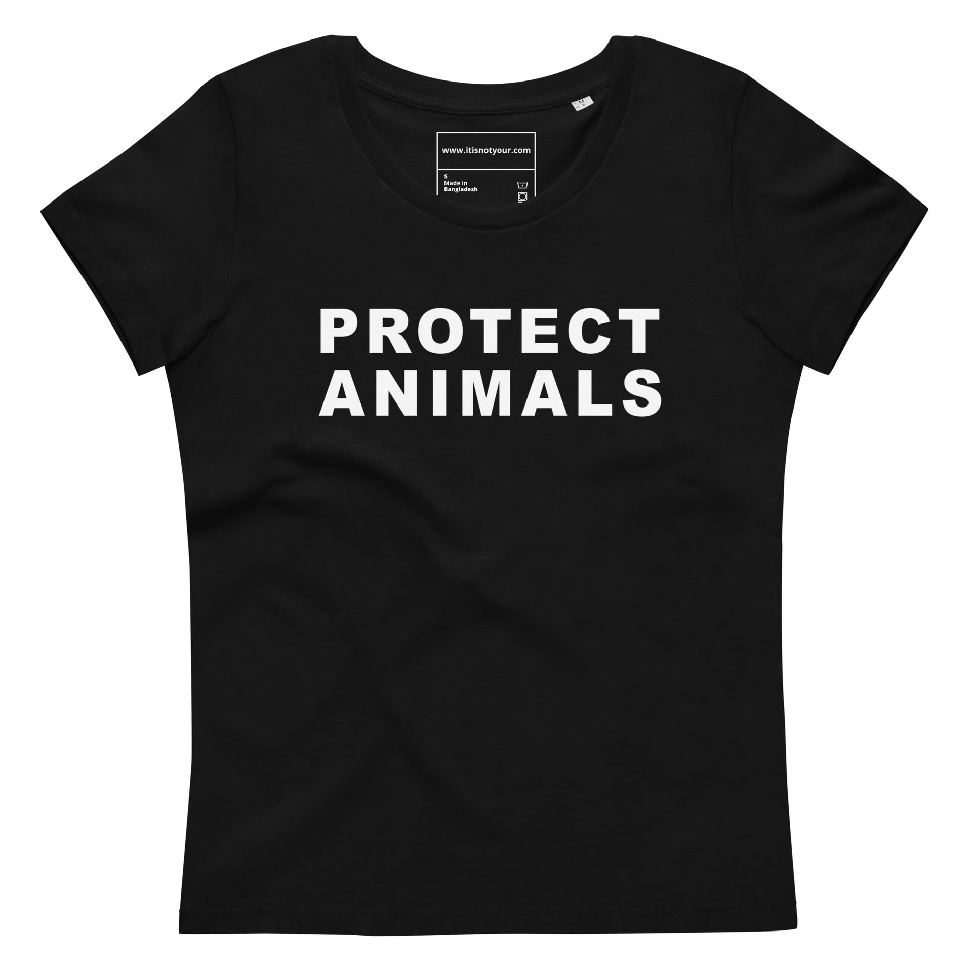 Protect Animals Women's fitted eco tee