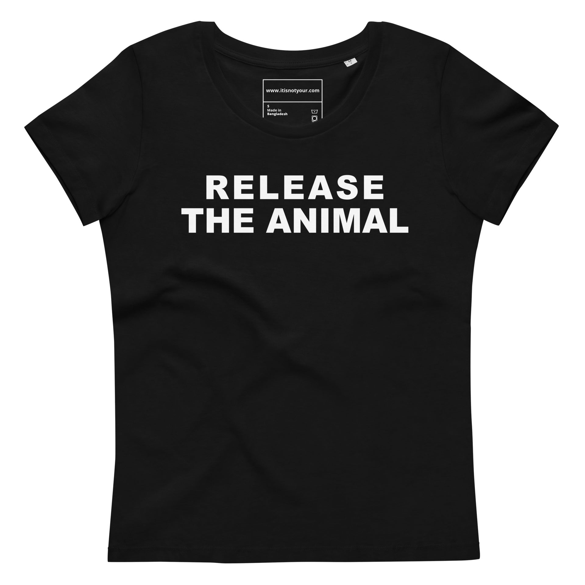 Release the Animals Women's fitted eco tee