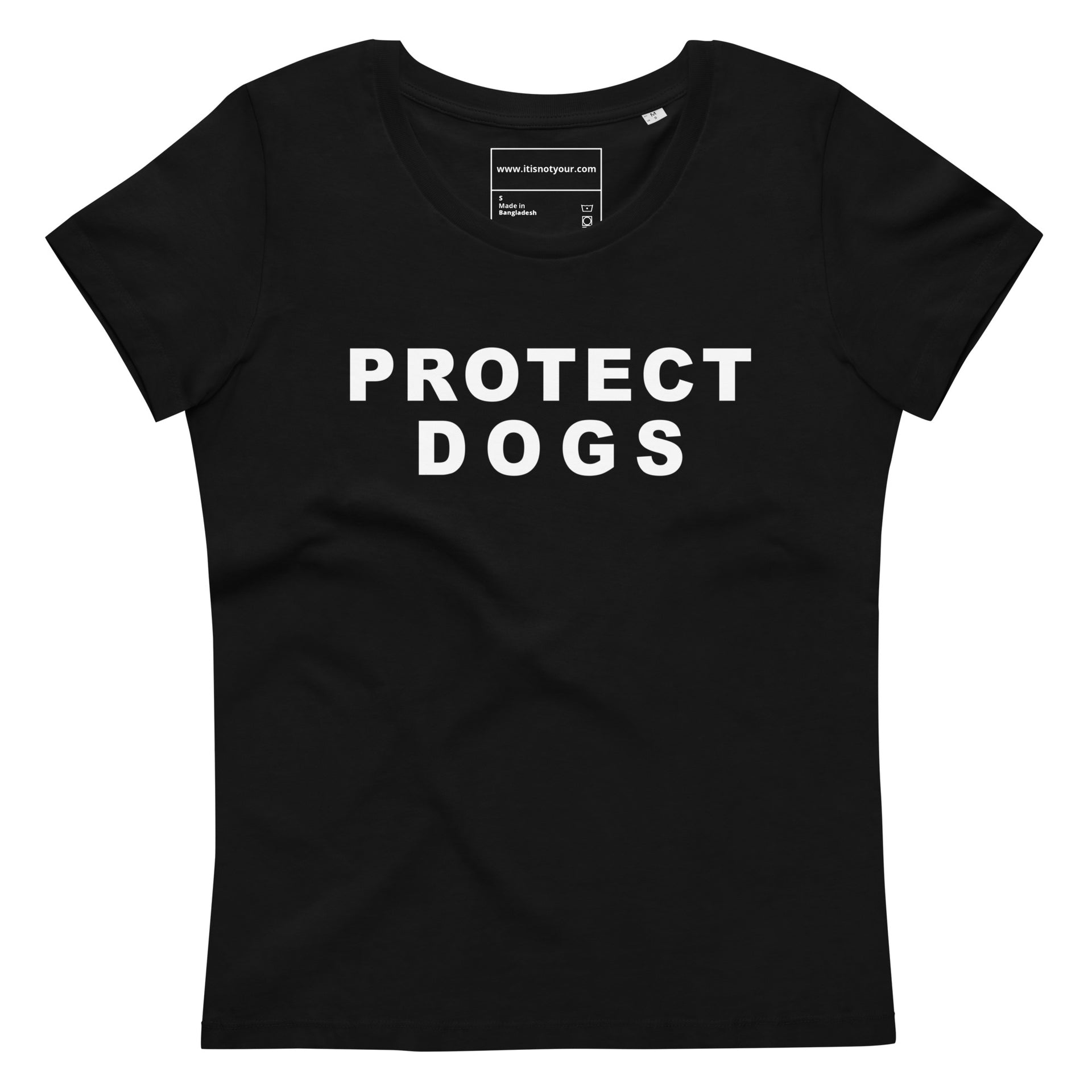 Protect Dogs Women's fitted eco tee