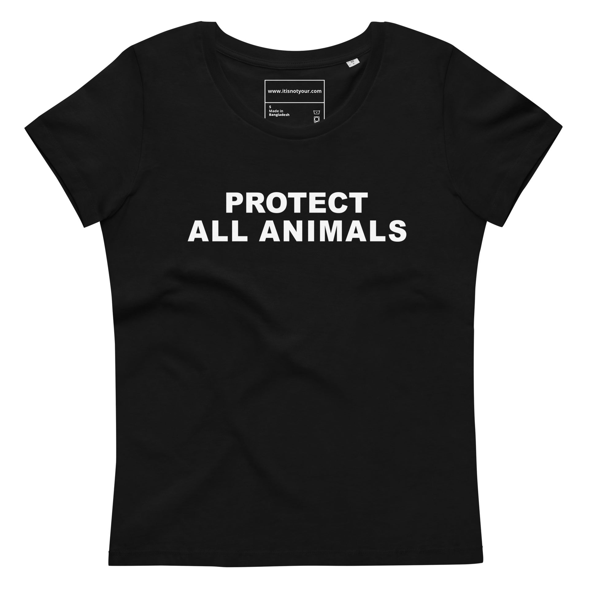 Protect All Animals Women's fitted eco tee